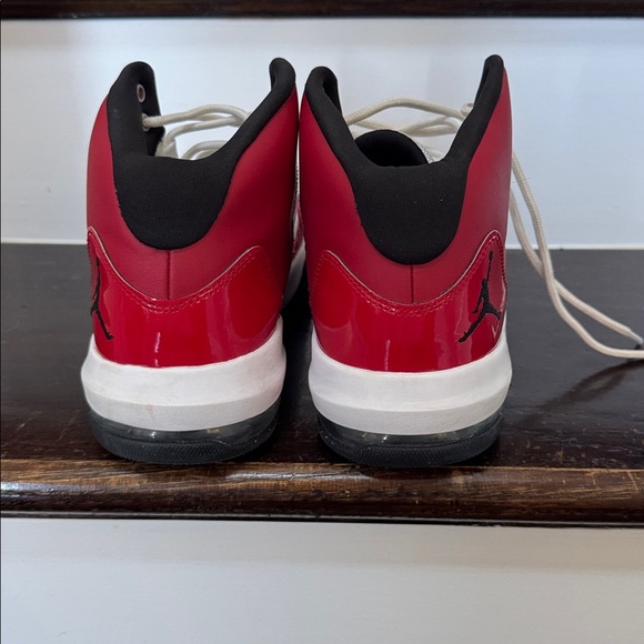 Jordan Red and White High-Top Sneakers - Picture 7 of 7